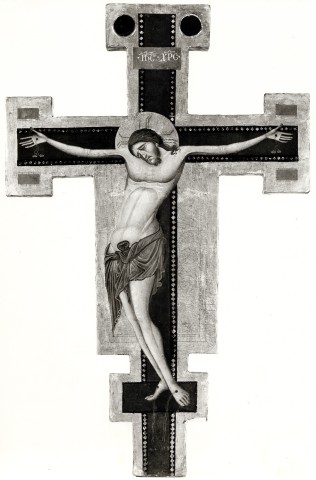 Rheinisches Bildarchiv — Maestro dei crocifissi francescani - sec. XIII - Cristo crocifisso — insieme, fronte